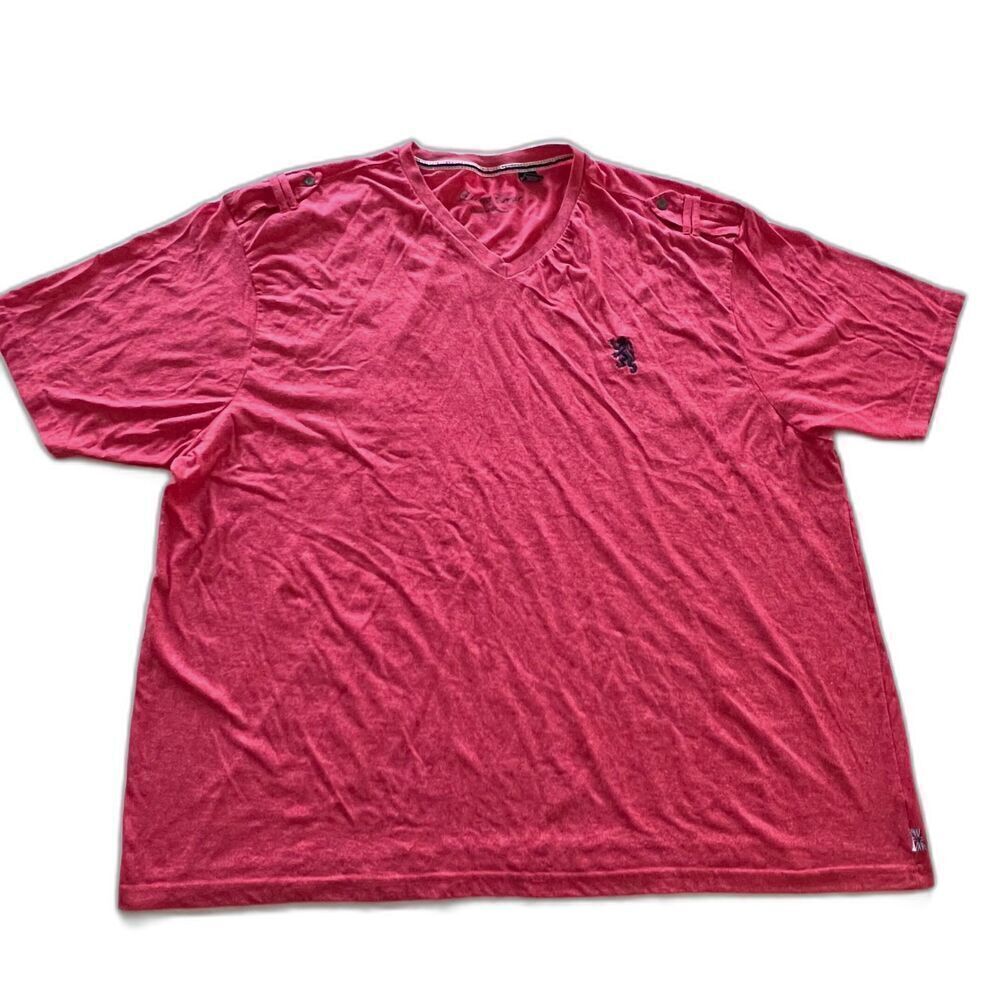 Lions Crest mens t-shirt red Brightne English Laundry casual sport plus size 4X